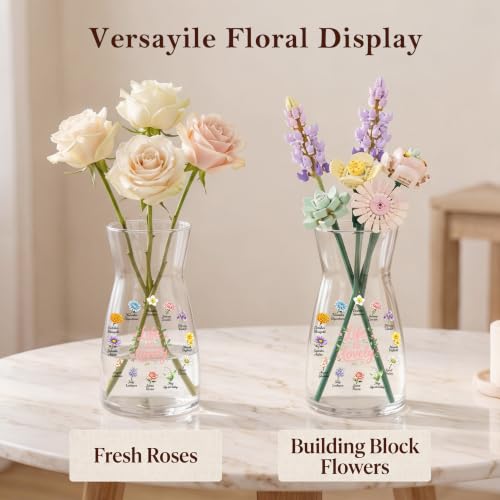 Gifts for Women Her Glass Vase Birthday Friendship Gifts Home Room Decor - Image 2