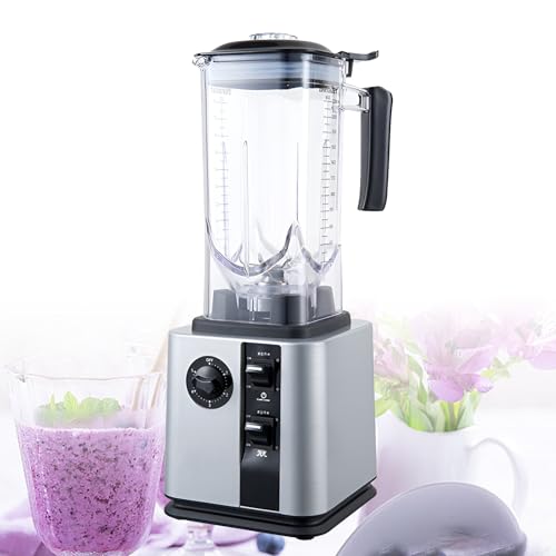 2.2L Blender Smoothie Maker, Multi-Functional Home Kitchen Blender, Automatic Wall Breaking Machine with Capacity Glass Jug Mixer, for Home, Milk Tea Shop, Coffee Shop gray