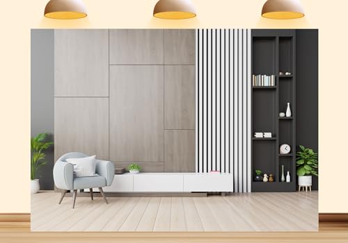 Modern Living Room Sofa Backdrop Pop of Color Interior Apartment