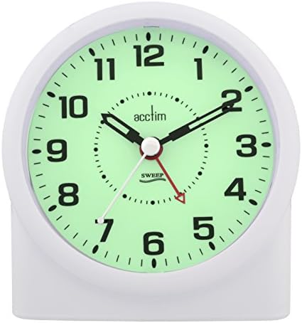 Acctim Central Alarm Clock White, 7.5 x 11.2 x 12 cm