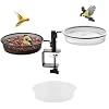 Product Summary: Deck Bird Feeders Platform Bird Feeder Deck Mount Bird Bath Spa for Dual Use Deck Flower Stand Flower Pot Great for Attracting Birds Detachable and Adjustable Heavy Duty Sturdy Steel,Bronze - 8