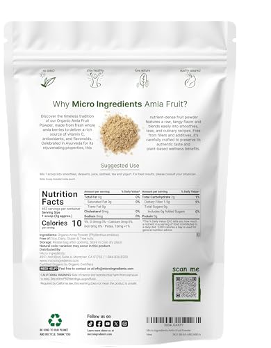 Micro Ingredients Organic Amla Powder