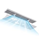 QIANDAHOM-AC Air Vent Deflector for Central Air Conditioner's Register and Grille, Adjustable Angle and Length Ceiling Vent Deflector, Fits 22 to 38 in, Suitable for Side and Top