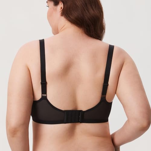 DELIMIRA Women's Balconette Lace Bra Plus Size Sexy See Through Unlined Underwire Bras3