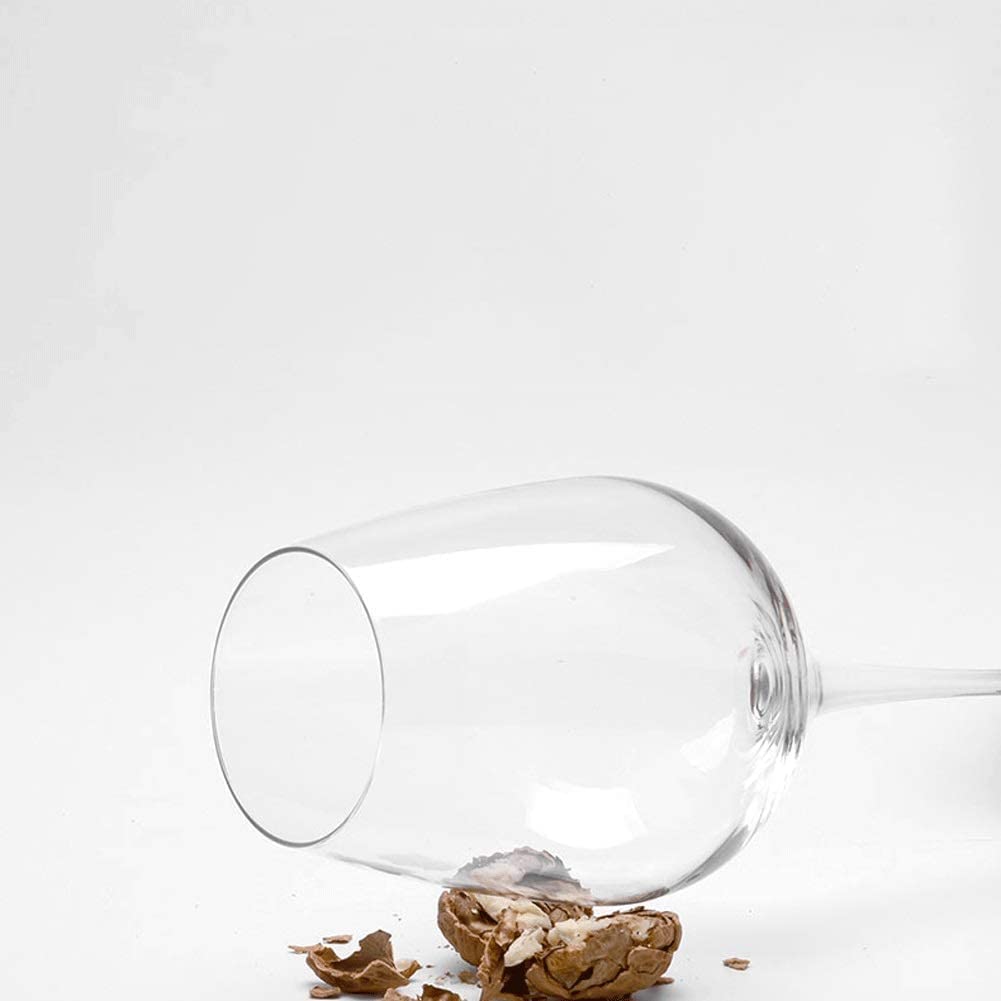 QUNINE Copas de Vino de Tallo Largo para Vino Tinto y Blanco, Copas de Vino Transparentes cristalinas sin Plomo sopladas a Mano de 14,5 oz para degustación de vinos y Bodas