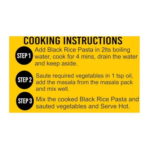 Image of Naturally Yours Black Rice Macaroni Pasta | Millet & Whole Wheat | High Protein, No Maida, Not Fried | No Onion No Garlic, Jain Friendly | Ready in 5 Minutes | 175g Pack