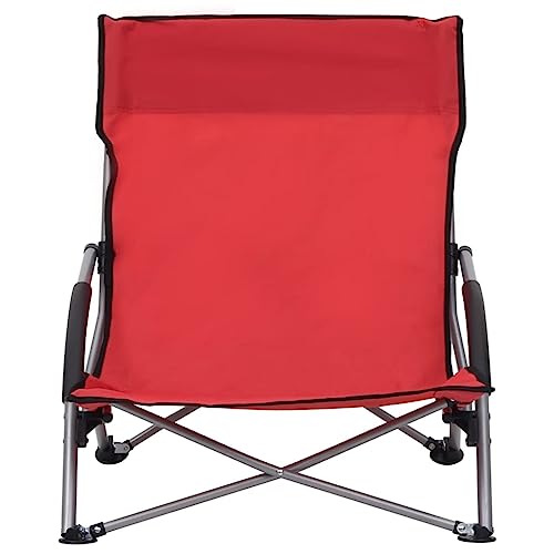 Chaises de plage pliantes rouges compactes pour optimiser l'espace du balcon - 4