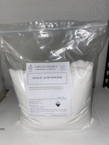 Oxalic Acid - high Puirty 99% - Safe Scale & Rust Remover Powder - Wood & Teak Cleaner - Made in USA - Weight 15lb