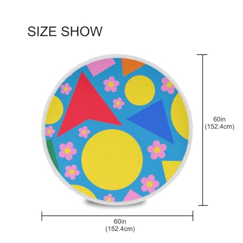 Nappe lavable et réutilisable ronde 152 cm pour table de salle à manger - 5