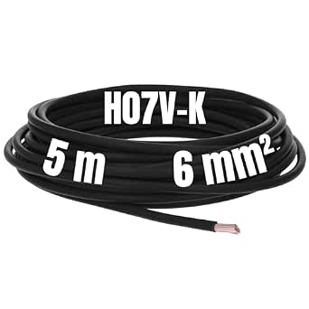 Kalitec Câble H07V-K 16 Mm² Bleu 2m - Fil Rigide Flexible Pour Armoire Électrique
