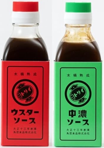 トリイソース ウスターソース 中濃ソース 2種アソート 各200ml 味比べ 無添加 日本で唯一の木桶二段熟成製法 鳥居食品