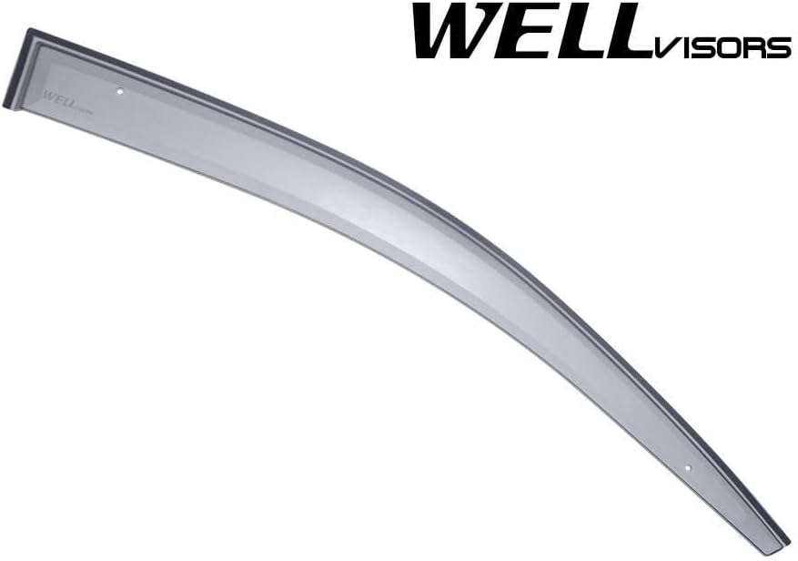 WellVisors Window Visors Wind Deflectors Compatible with Jeep Compass 2007-2016 Premium Series Rain Guards 3-847JE005