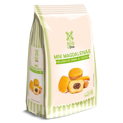 EL MOLINO DE DIA mini magdalenas rellenas de chocolate bolsa 180 gr