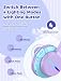 iClever Bluetooth Kids Headphones, BTH12 Colorful LED Lights Kids Wireless Headphones Over Ear with 74/85/94dB Volume Limited, 55H Playtime, Bluetooth 5.2, Built-in Mic for School/Tablet/PC