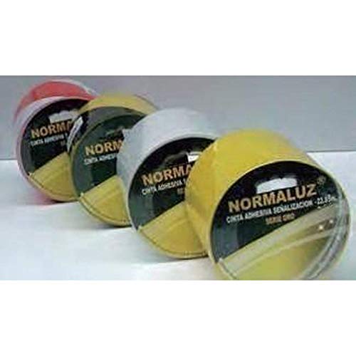 Normaluz Rd80602 - Cinta Adhesiva Señalización Serie Oro Cinta Balizamiento 8 Cm X 25 M Con Cte, Ripci