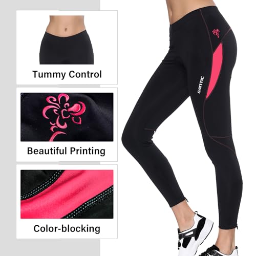 Santic Gepolsterte Langradhose Damen auch für MTB Rosa EU M