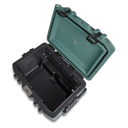 Image of Igloo Trailmate 52Qt Wheeled Cooler, Insulated Hard Shell Ice Chest, Spruce