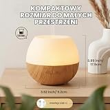AESHORY Dyfuzor olejków eterycznych 100 ml, cichy dyfuzor zapachowy, ultradźwiękowy nawilżacz powietrza z 7 diodami LED do domu, jogi