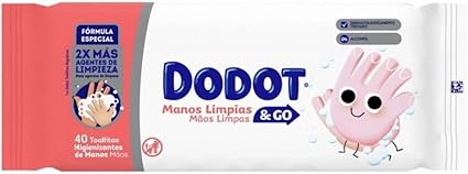 Dodot Manos Limpias & Go, Toallitas Higienizantes para Manos, 720 Unidades