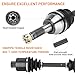Magorfas Front Rear Male CV Axle Shafts Full Set for Polaris Sportsman 400 500 HO 2004, Sportsman 600 700 Twin 2003-2004, Drive Shaft Assembly for 1380218, 1380240, 1380197-4 PCS