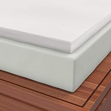 Zippered Cover and Classic Comfort Pillow included with Twin 3 Inch Soft Sleeper 2.5 Visco Elastic Memory Foam Mattress Topper USA Made
