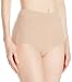 Warner's Women's Body Heaven Muffin Top Cotton Brief, Toasted Almond, L
