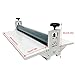 INTBUYING Cold Laminator Machine for 25 in Film 0.4In Thickness Foldable for Poster Photo with Crank Portable Manual Cold Roll Laminator Machine for Personal Office School Blueprints Artwork