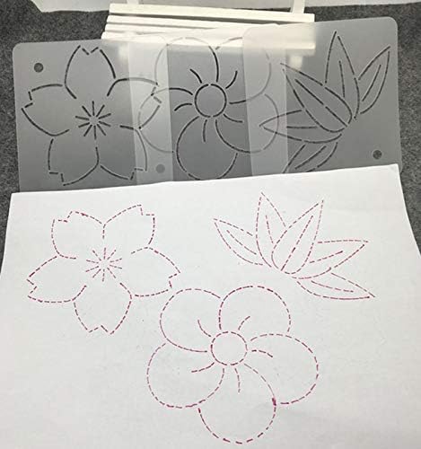 YICBOR 9pcs Quilting Rulers and Templates Patchwork Tools Crimping Template Thorn sub Embroidered Template Handmade DIY Sewing Tool Set