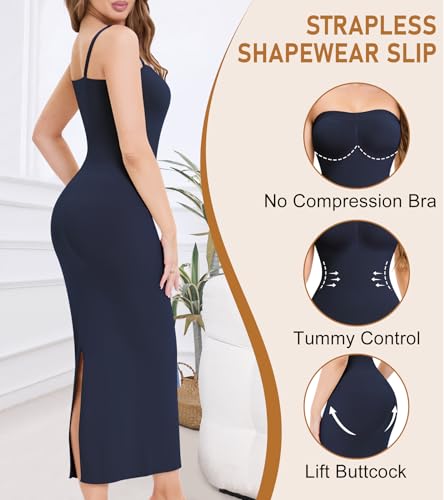 Image of Strapless Slip for Under Dress Long Shapewear Dress for Women Tummy Control