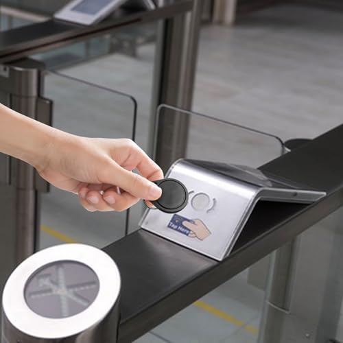 13,56 MHz wiederbeschreibbare UID-Keyfobs, 100 Stück Mi-Fare 1K S50 RFID-Karten Token NFC Tag Kopieranhänger, 13,56 MHz ABS Zugangskontroll-Türkarte, Block 0 Sektor, entspricht ISO 14443A (schwarz)