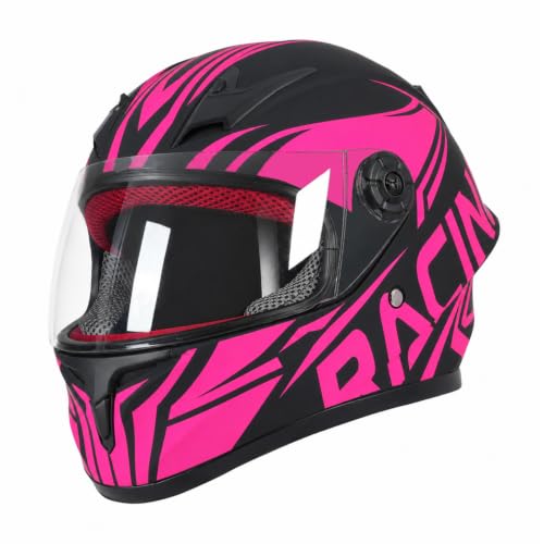 Image of Kids Motorcycle Helmet Full Face DOT Approved | Lightweight Child ATV Electric Dirt Bike Go-Kart Quad 4-Wheeler Mini Motorcycle Street Racing Helmet for Boy Girl Age 5-10