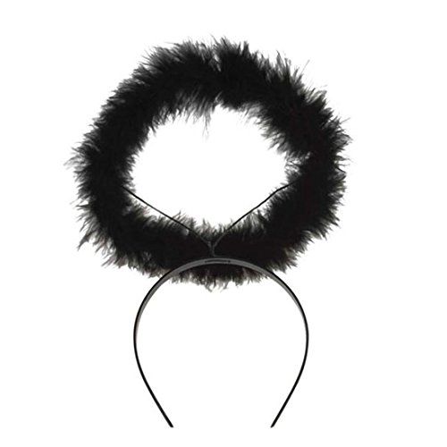 NET TOYS Aureola Cerchietto da Angelo Nero