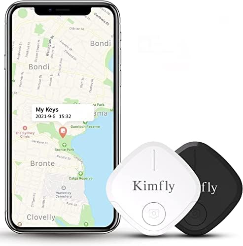 Key Finder Locator with APP, 2 Pack Wireless Item Finder, Ultra Thin Smart Bluetooth Key Tracker for Phones, Key, Wallet, Pets, Bag, Remote