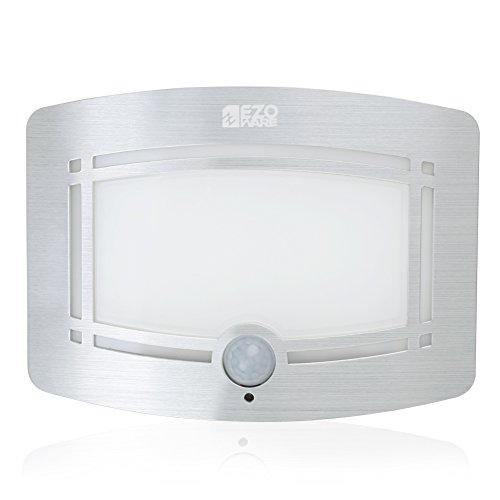 LED Sensor Light, EZOWare Luxury Aluminum Wireless Stick Anywhere Battery Powered Motion Sensor Activated LED Lights, Wall Sconce, Staircase, Spot Lights, Hallway Night Light