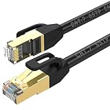 Con este cable de red Cat7 será más fácil garantizar la transmisión de datos de alta velocidad para el almacenamiento en la nube, aplicación de servidor, juegos en línea, retransmisión de vídeos en línea, etc. y podrás disfrutar de una ethernet de gran velocidad.