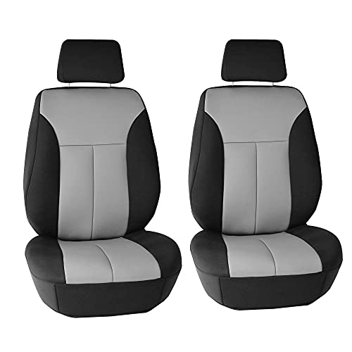 Fh Group High Stretch Water Resistant Neoprene Ultra-Flex Diamond Patterned Front Seat Car Seat Covers, Airbag Compatible With Gift – Universal Fit For Cars Trucks & Suvs (Gray) #TOP5