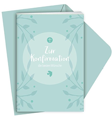 Zur Konfirmation die besten Wünsche: Mit Einstecktasche für ein Geldgeschenk