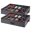Lifewit Under Bed Shoe Storage Organizer Set of 2, Foldable Fabric Shoes Container Box with Clear Cover See Through… Lifewit Under Bed Shoe Storage Organizer Set of 2, Foldable Fabric Shoes Container Box with Clear Cover See Through…