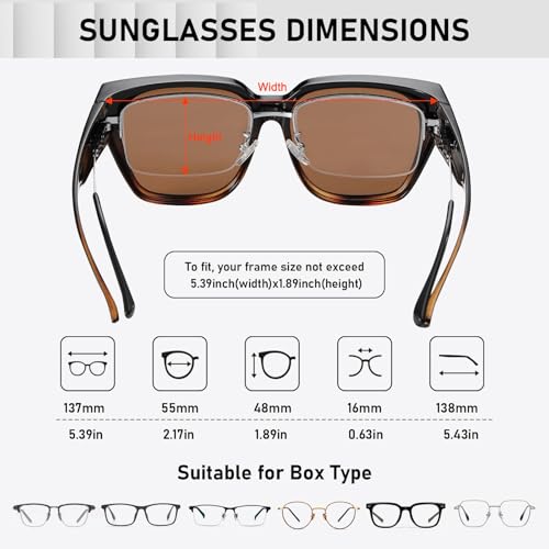 Image of HAOLOTA Polarized Sunglasses for Men Women Designer Driving Glasses Lightweight UV400 Protection