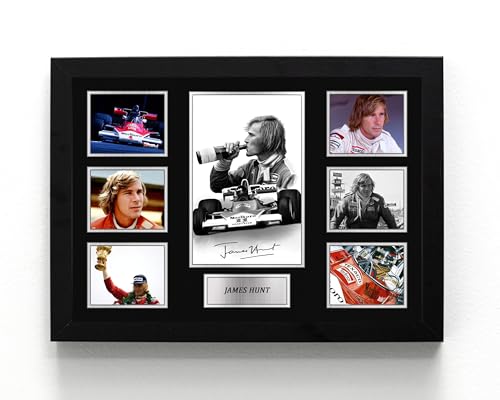 Cadre James Hunt Formula One art mural A5 pour décorer un petit espace vide