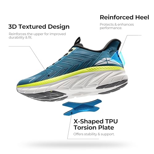 Image of ALLSWIFIT Mens Slip On Walking Shoes Running Sneakers | Comfortable, Tennis, Breathable, Non Slip, Cushion, Lightweight, Athletic, Gym, Workout, Cross Training, Fashion