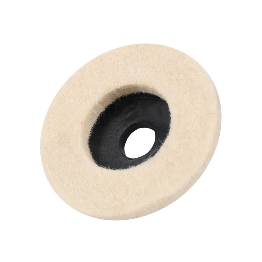 2pcs Buffing Wheel Grinder, Dia 75mm/50mm Wool Polishing Wheel Buffing Pads, Angle Grinder Wheel Felt Polishing Disc(75 * 10 * 7mm)