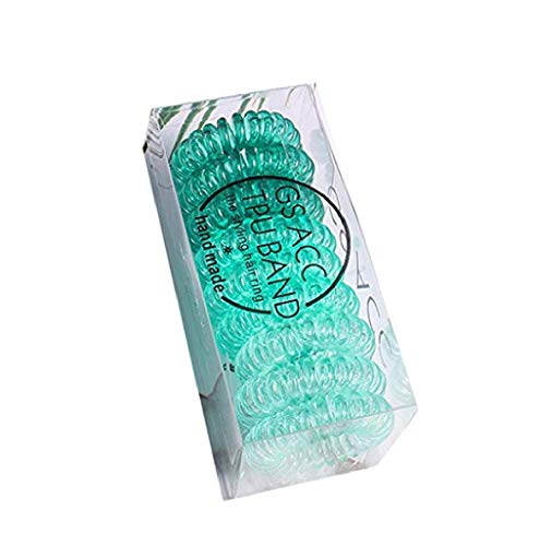 yiiena New Creative Elastic Gradient Color Hair Ring Ponytail Hairband Headwear Green