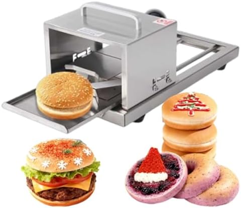 Commercial Bagel Slicer, Hamburger And Bagel Cutting Tool, With 4 Selectable Cutting Heights, Equipped With Stainless Steel Blades, Can Evenly Cut Bagels And Bread Slices.