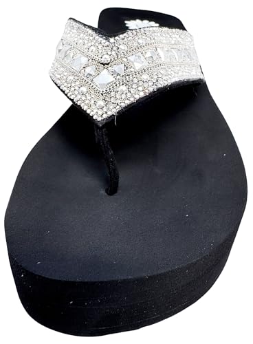 Yellow Box Women's Callie Wdge Sandal, Round Toe, 1.75 Inch Heel, 1 Inch Platform, Comfortable Flip-Flop2