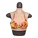 Silicona Falso Coraza - Formas mamarios de Silicona realistas para Travesti - Falso Realista Tetas de Mama Falso Formulario Enhancers- para Travesti Drag Queen Cosplay Transgénero,C Cup