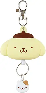 サンリオ(SANRIO) フェイス形リールキーホルダー ポムポムプリン キーマスコット プリン POMPOMPURIN 13×6.4×1.8cm キャラクター 168718