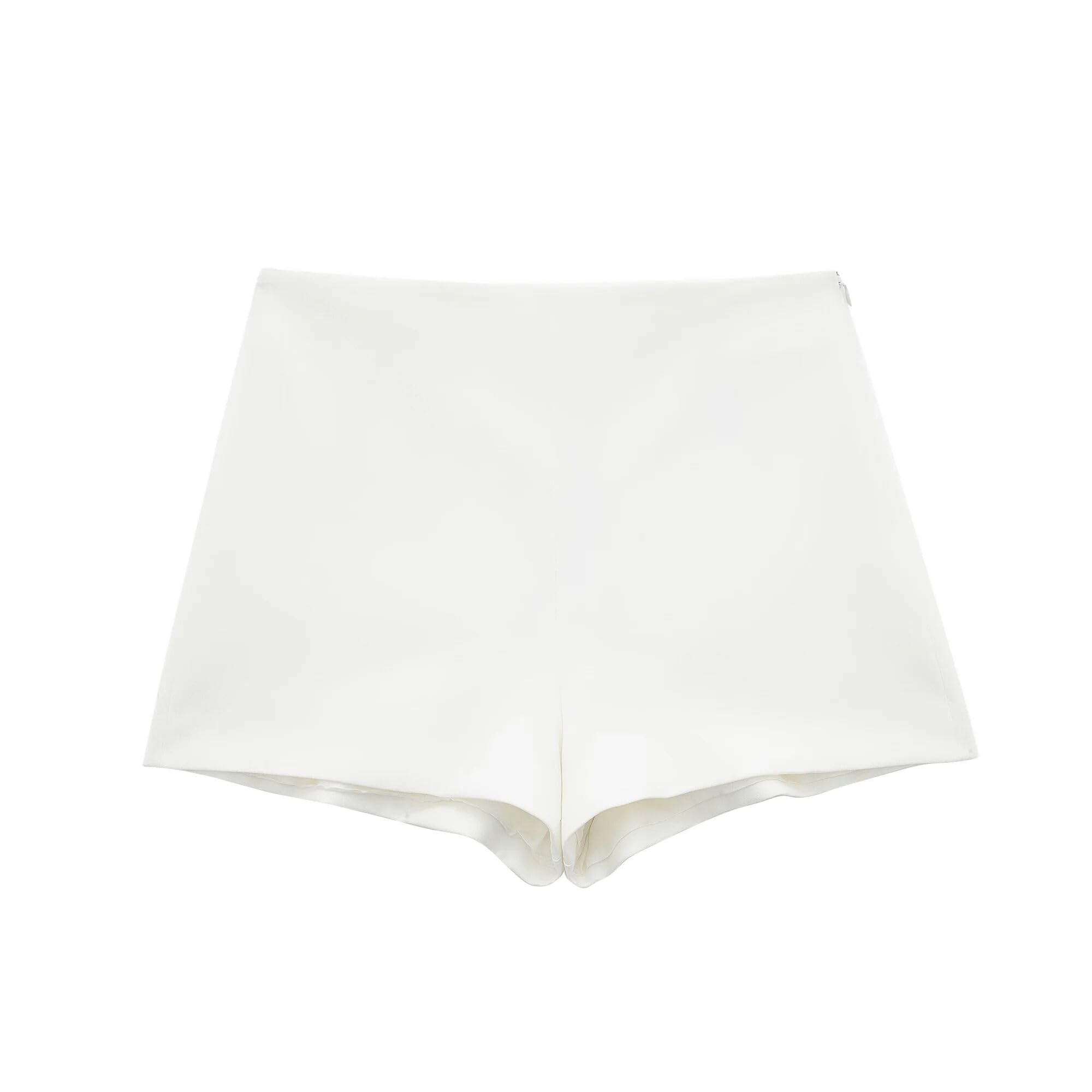 WHITE1 - Pantalones cortos de cintura alta para mujer, White1, S