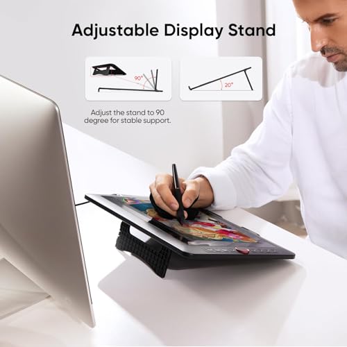 Image of XPPen Drawing Tablet with Screen Full-Laminated Graphics Drawing Monitor Artist13.3 Pro Graphics Tablet with Adjustable Stand and 8 Shortcut Keys (16384 Levels Pen Pressure, 123% sRGB)