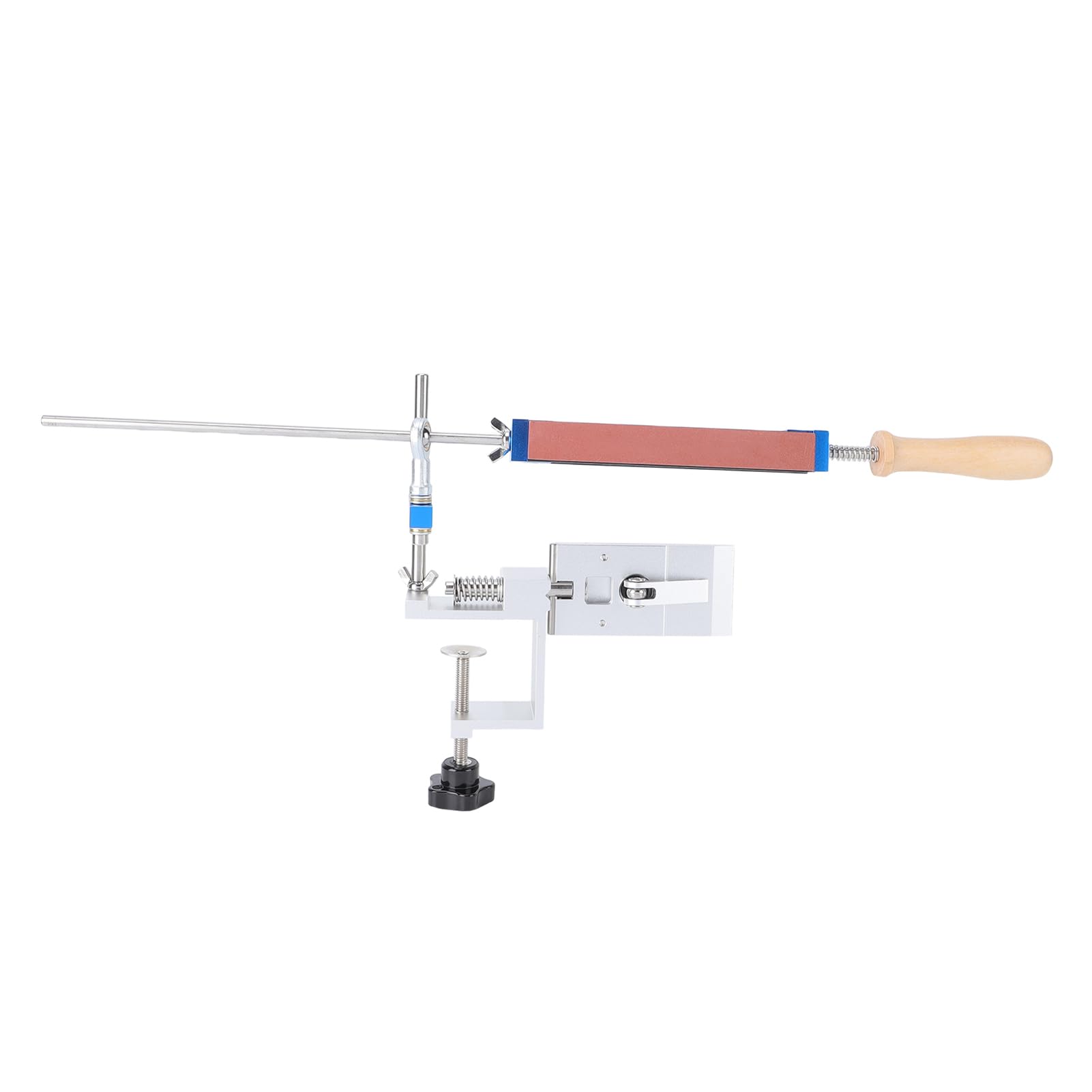 de Afilado Guiado con Piedra de Afilar Profesional para Cuchillas Cocina y Exteriores, Afilador Cuchillas Aleación Aluminio Alta Resistencia para Principiantes y Expertos